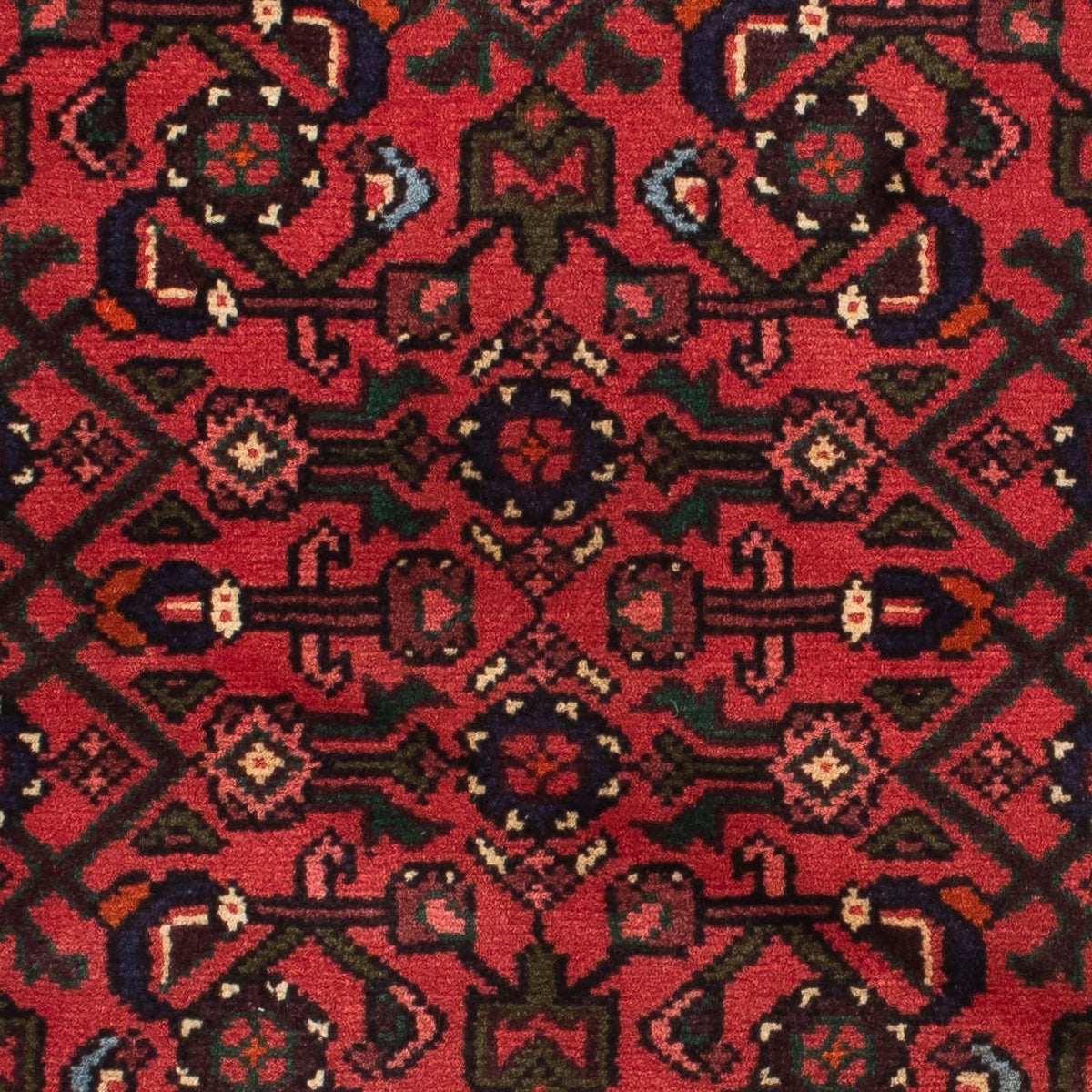 Runner Persisk matta - Nomadic - 195 x 75 cm - mörkröd