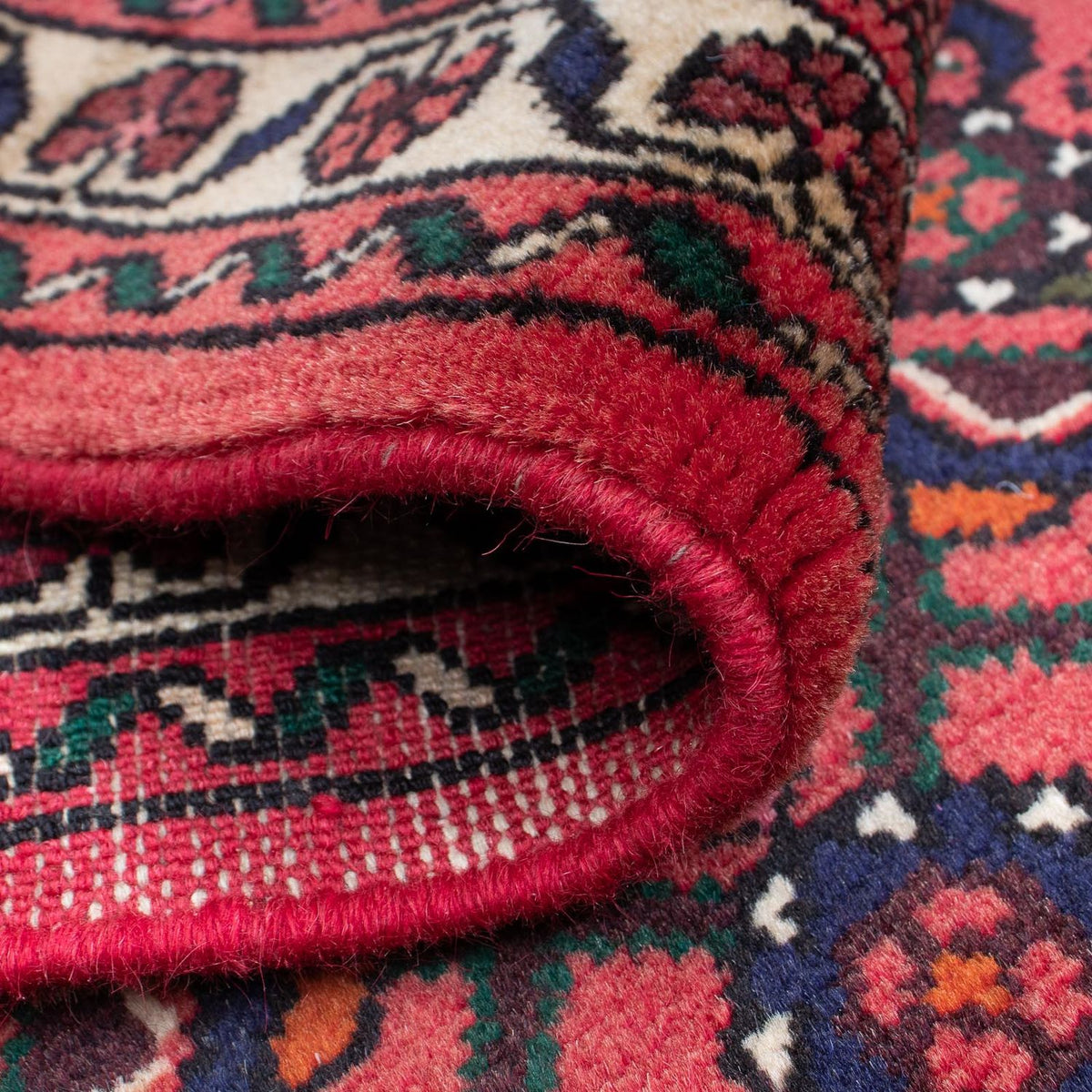 Runner Persisk matta - Nomadic - 195 x 75 cm - mörkröd