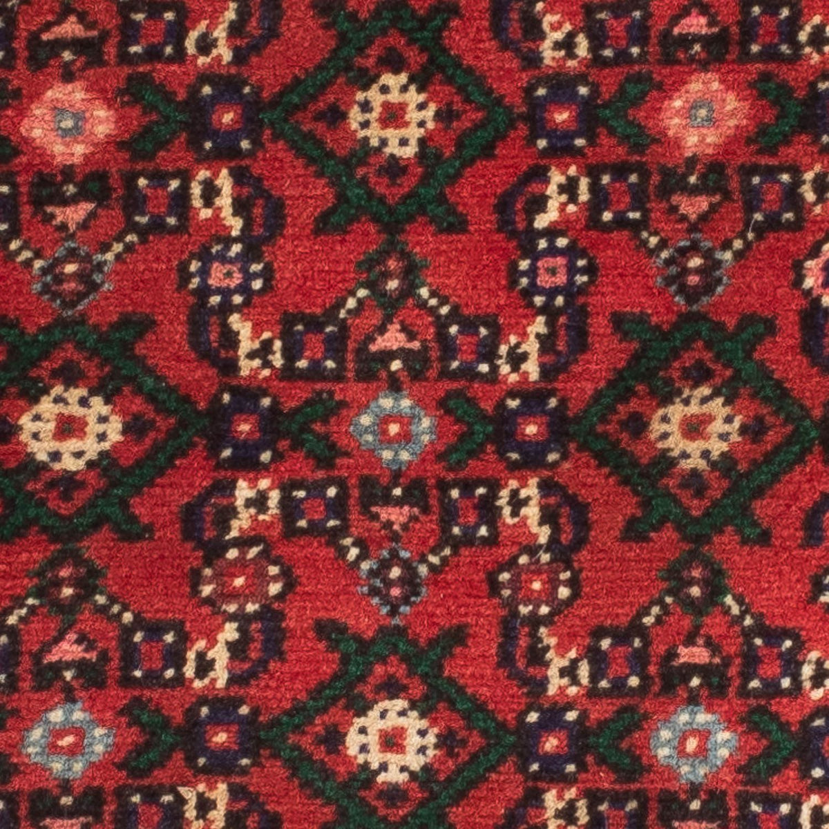 Runner Persisk matta - Nomadic - 196 x 70 cm - mörkröd