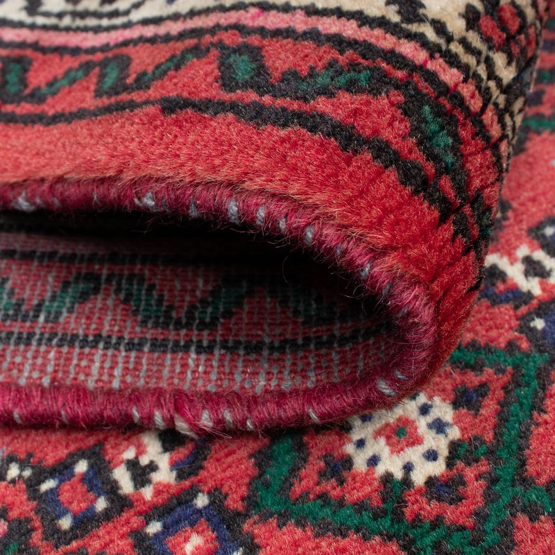 Runner Persisk matta - Nomadic - 196 x 70 cm - mörkröd