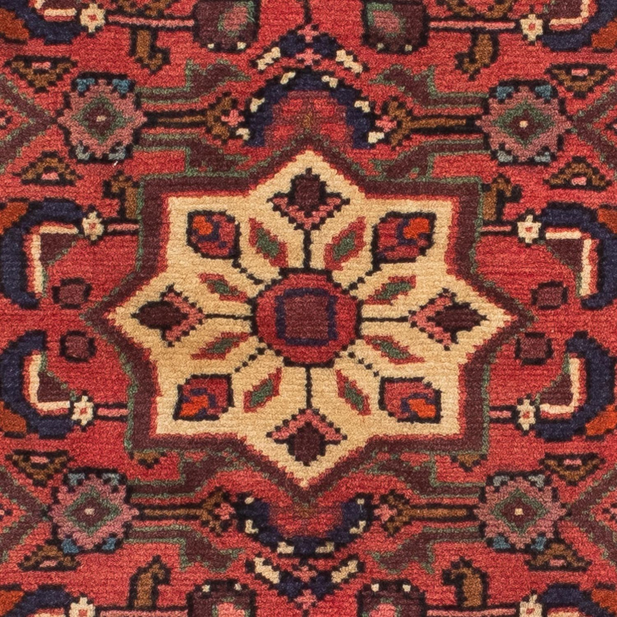 Runner Persisk matta - Nomadic - 192 x 70 cm - mörkröd