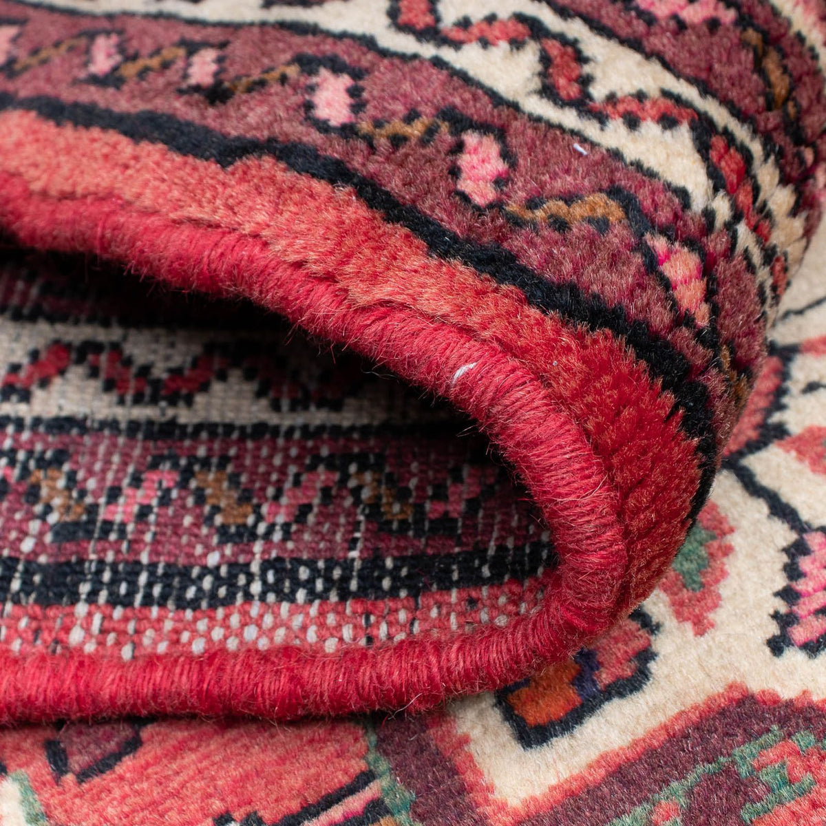 Runner Persisk matta - Nomadic - 192 x 70 cm - mörkröd