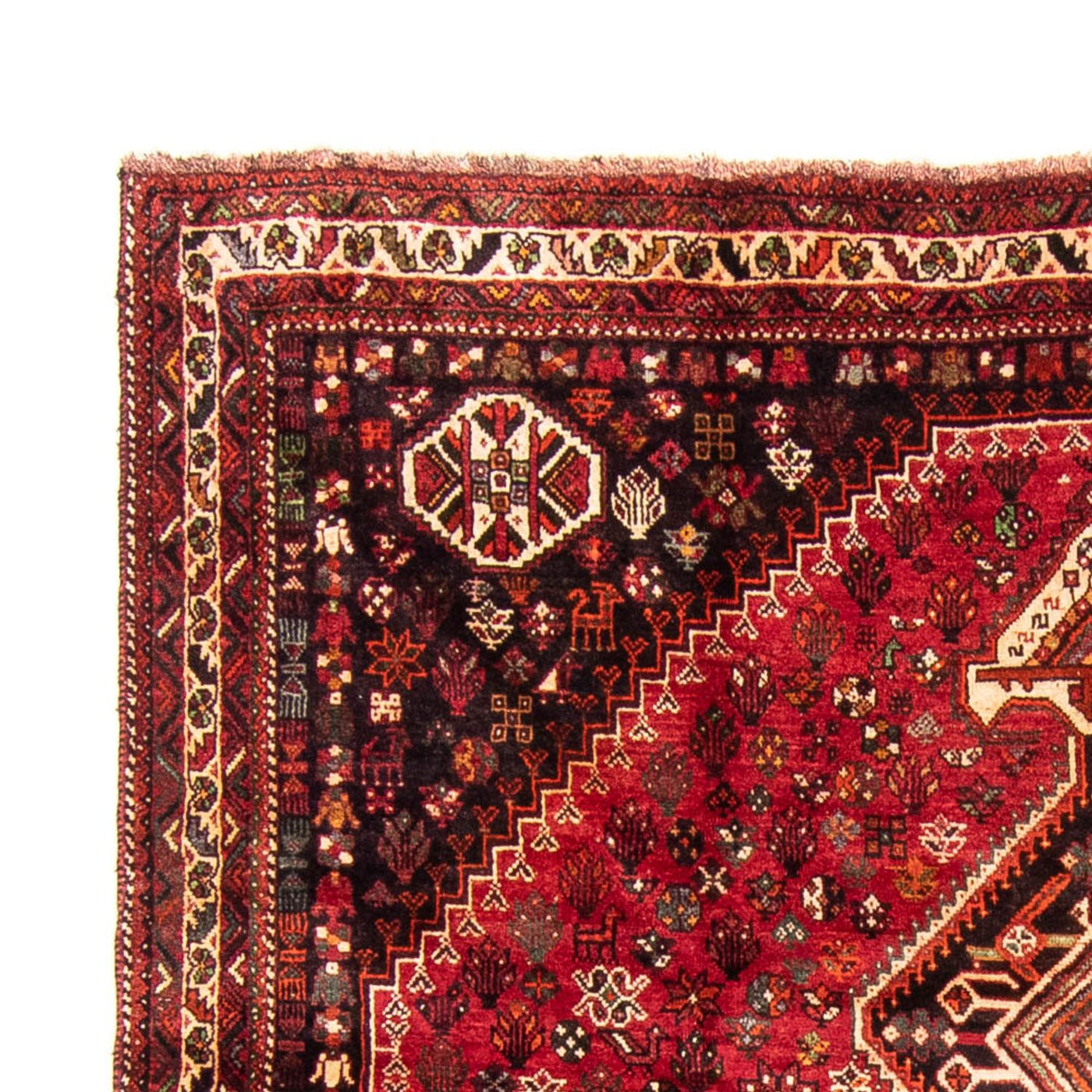 Persisk matta - Nomadic - 330 x 240 cm - mörkröd