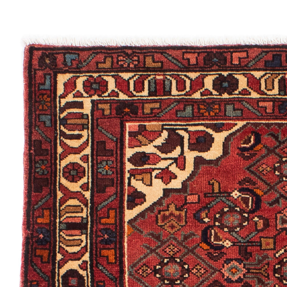 Persisk matta - Nomadic - 162 x 110 cm - mörkröd