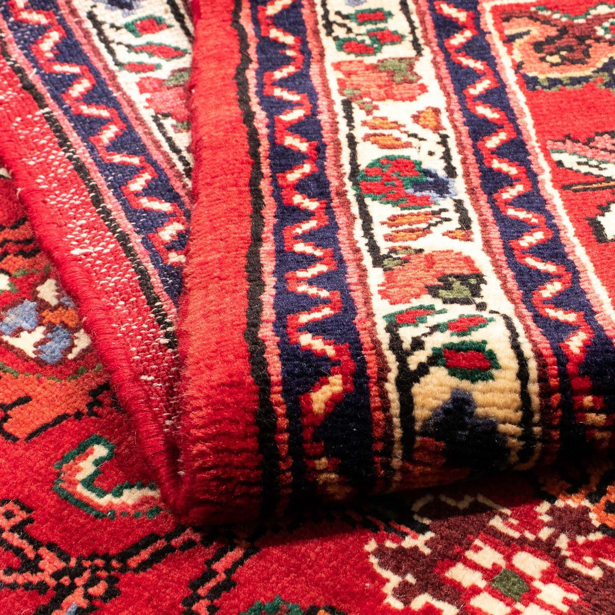 Persisk matta - Nomadic - 160 x 112 cm - mörkröd