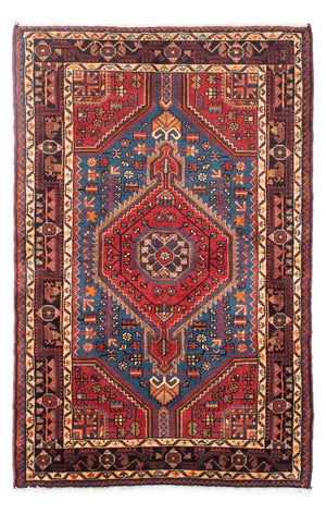 Persisk matta - Nomadic - 163 x 107 cm - mörkröd