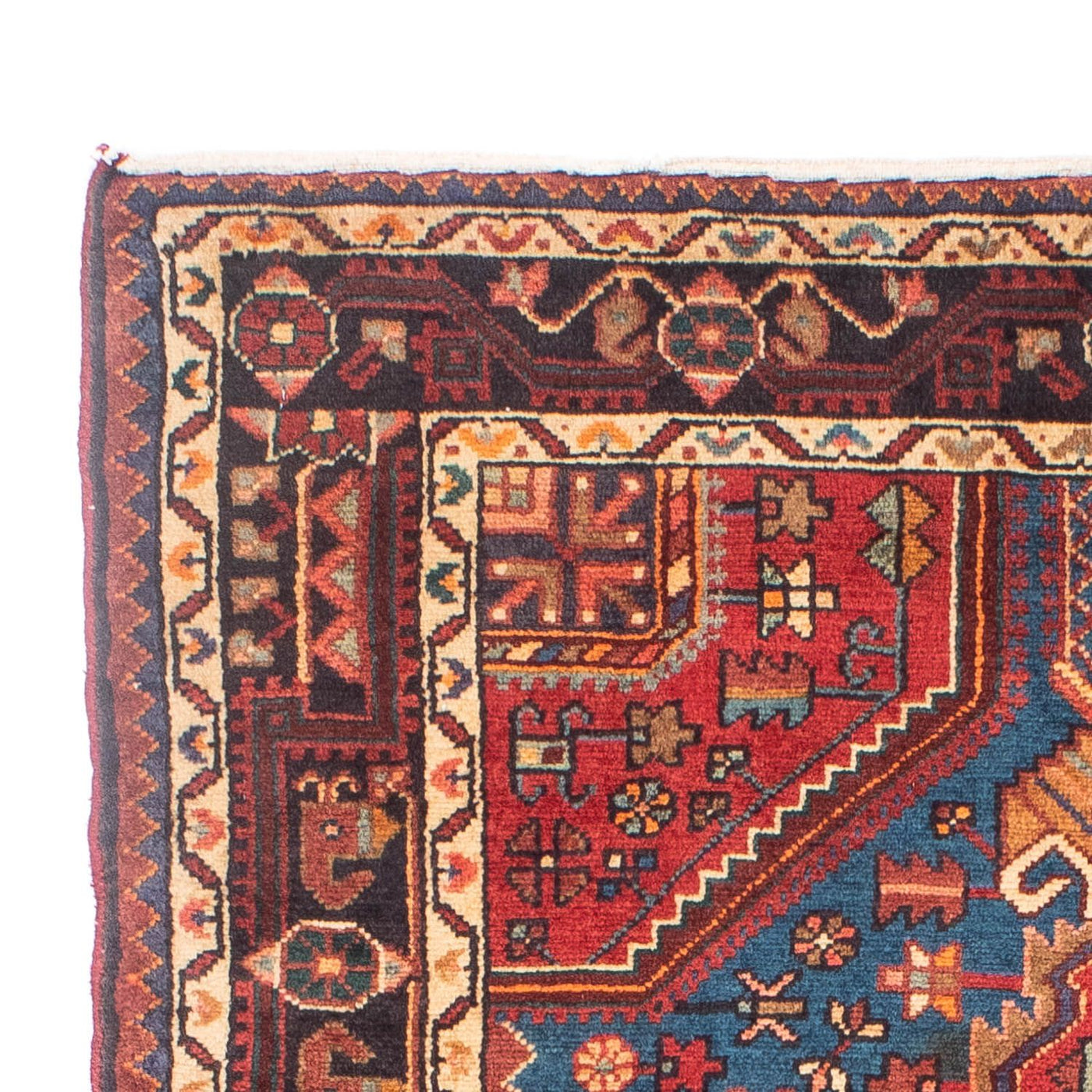Persisk matta - Nomadic - 163 x 107 cm - mörkröd