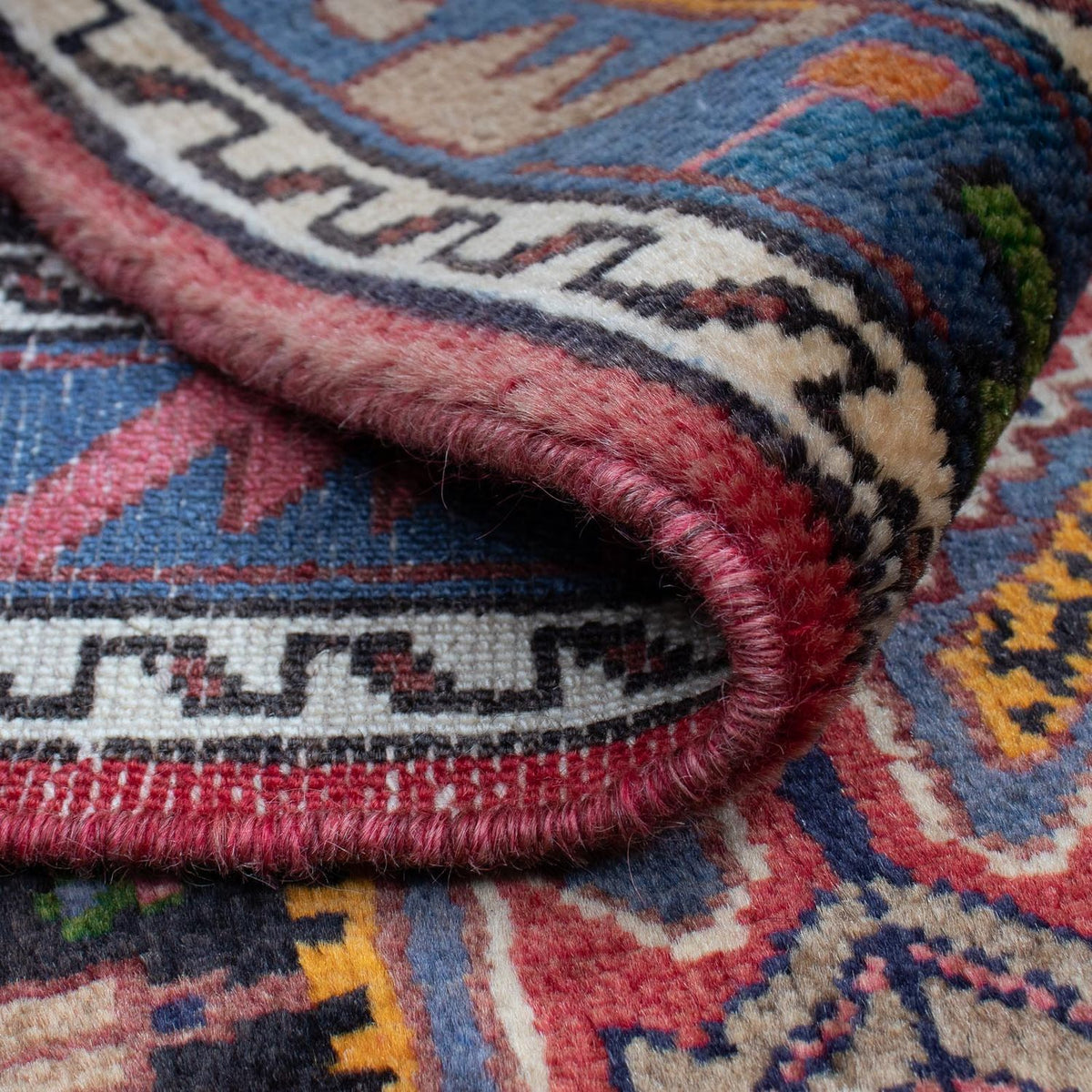 Persisk matta - Nomadic - 136 x 85 cm - mörkblå