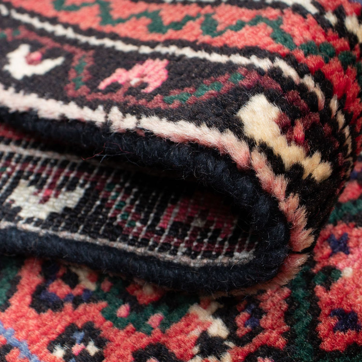 Runner Persisk matta - Nomadic - 187 x 65 cm - mörkröd