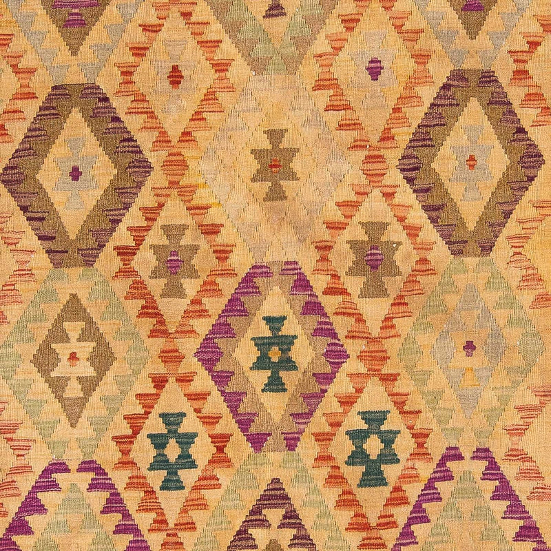 Kelim Carpet - Splash - 295 x 196 cm - ljusbrun