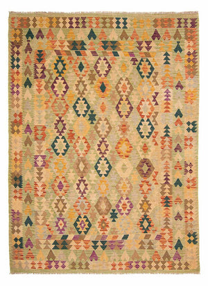 Kelim Carpet - Splash - 287 x 199 cm - beige