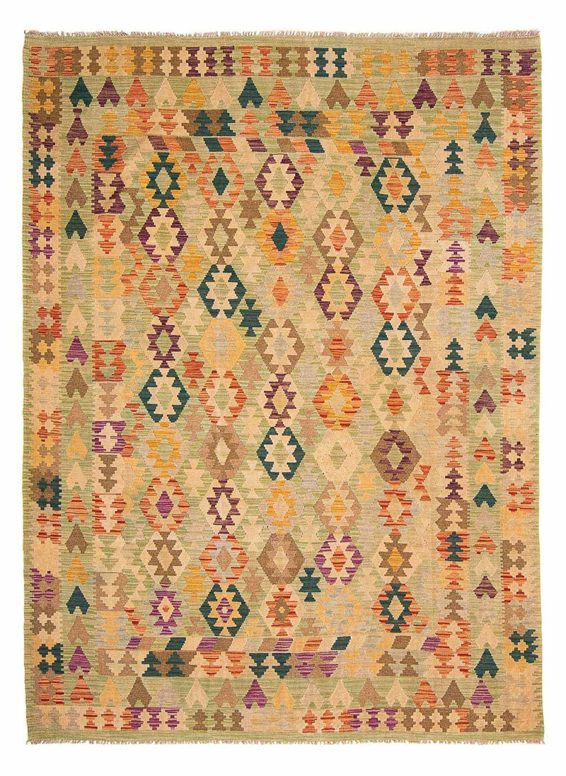 Kelim Carpet - Splash - 287 x 199 cm - beige