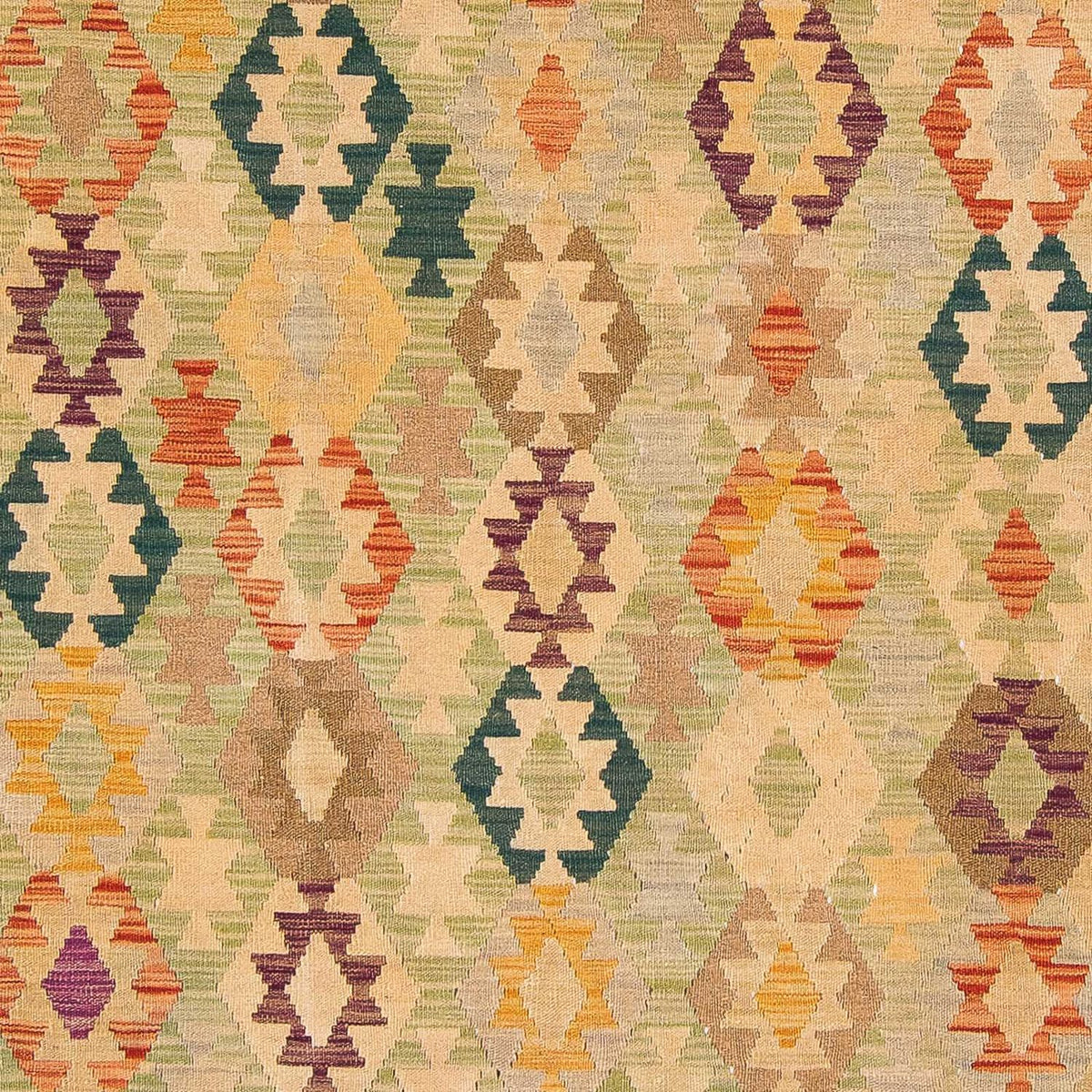 Kelim Carpet - Splash - 287 x 199 cm - beige
