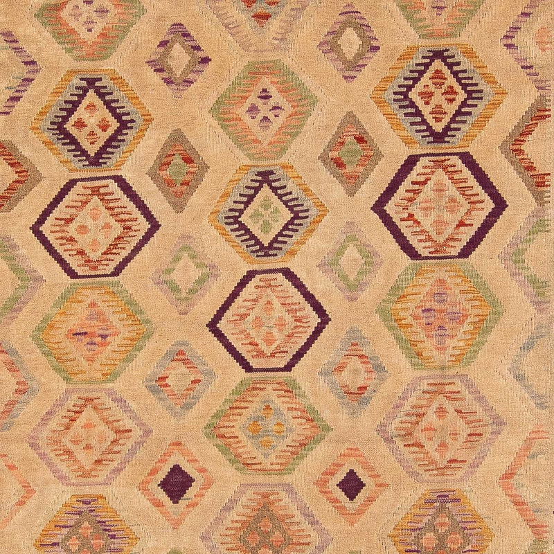 Kelim Carpet - Splash - 290 x 200 cm - ljusbrun