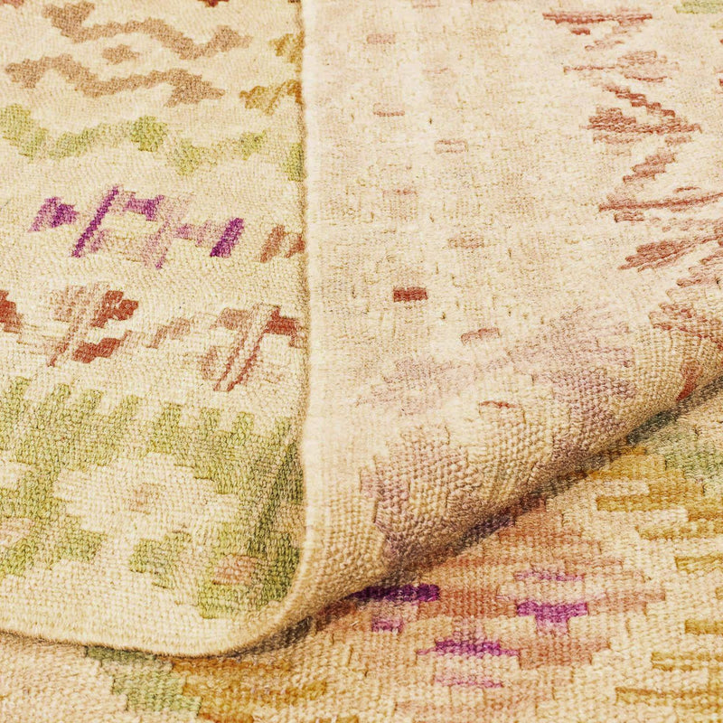 Kelim Carpet - Splash - 290 x 200 cm - ljusbrun