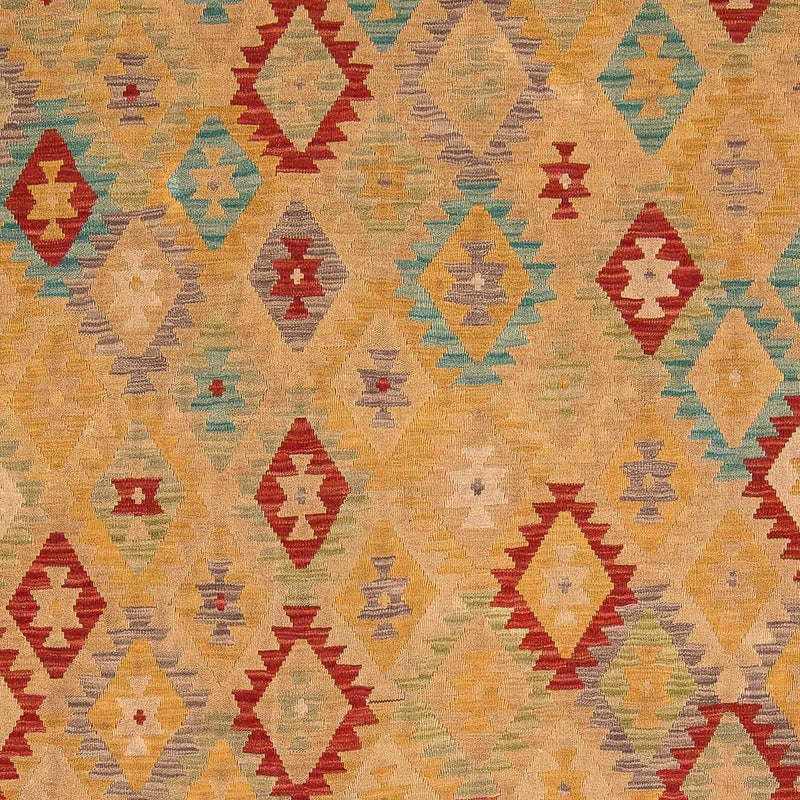 Kelim Carpet - Splash - 304 x 207 cm - brun