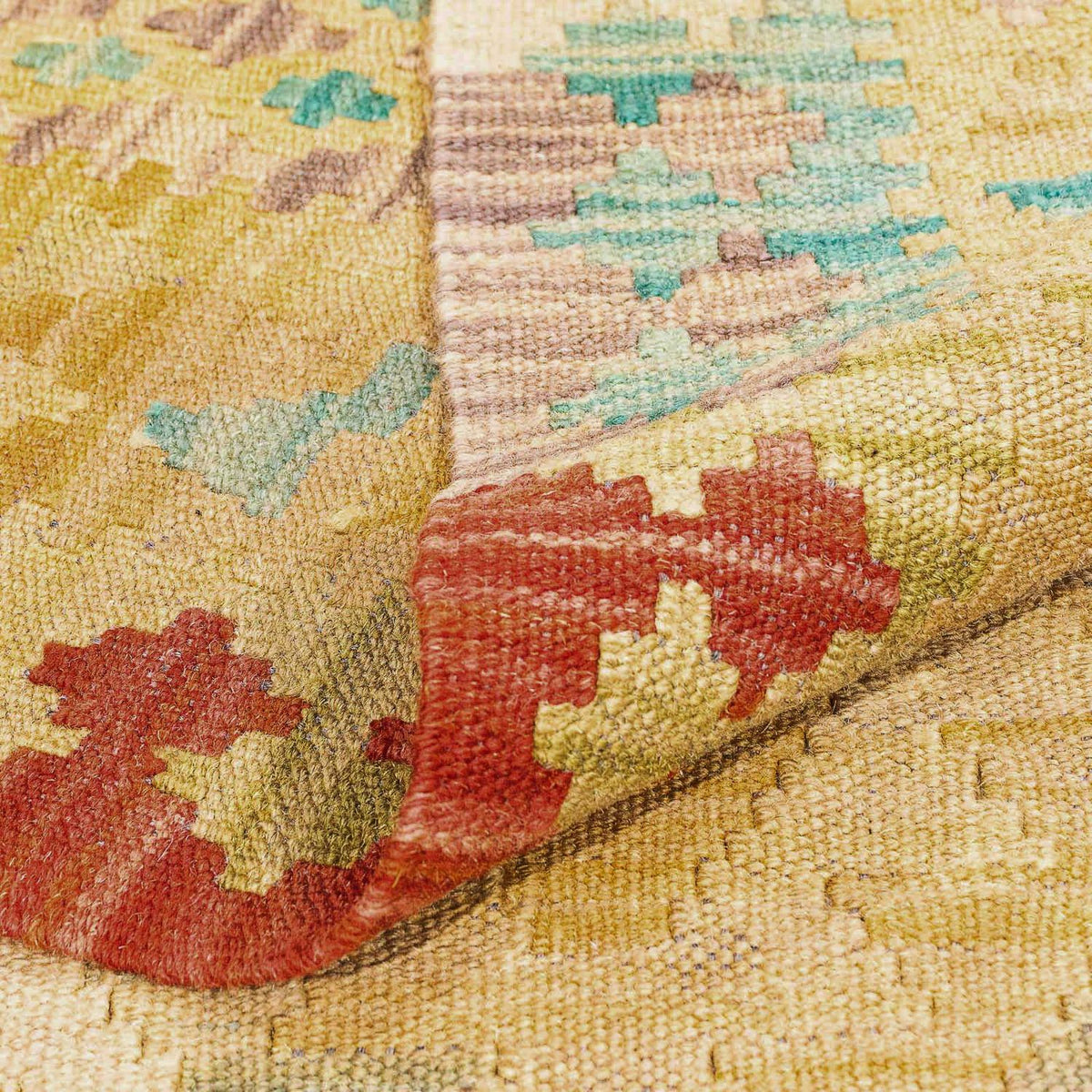 Kelim Carpet - Splash - 304 x 207 cm - brun