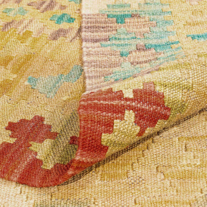 Kelim Carpet - Splash - 304 x 207 cm - brun