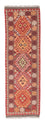 Runner Kelim Carpet - Splash - 183 x 58 cm - röd