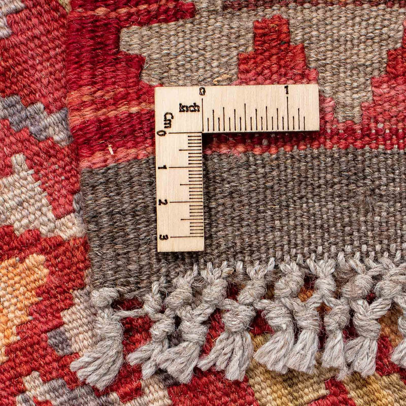 Runner Kelim Carpet - Splash - 183 x 58 cm - röd