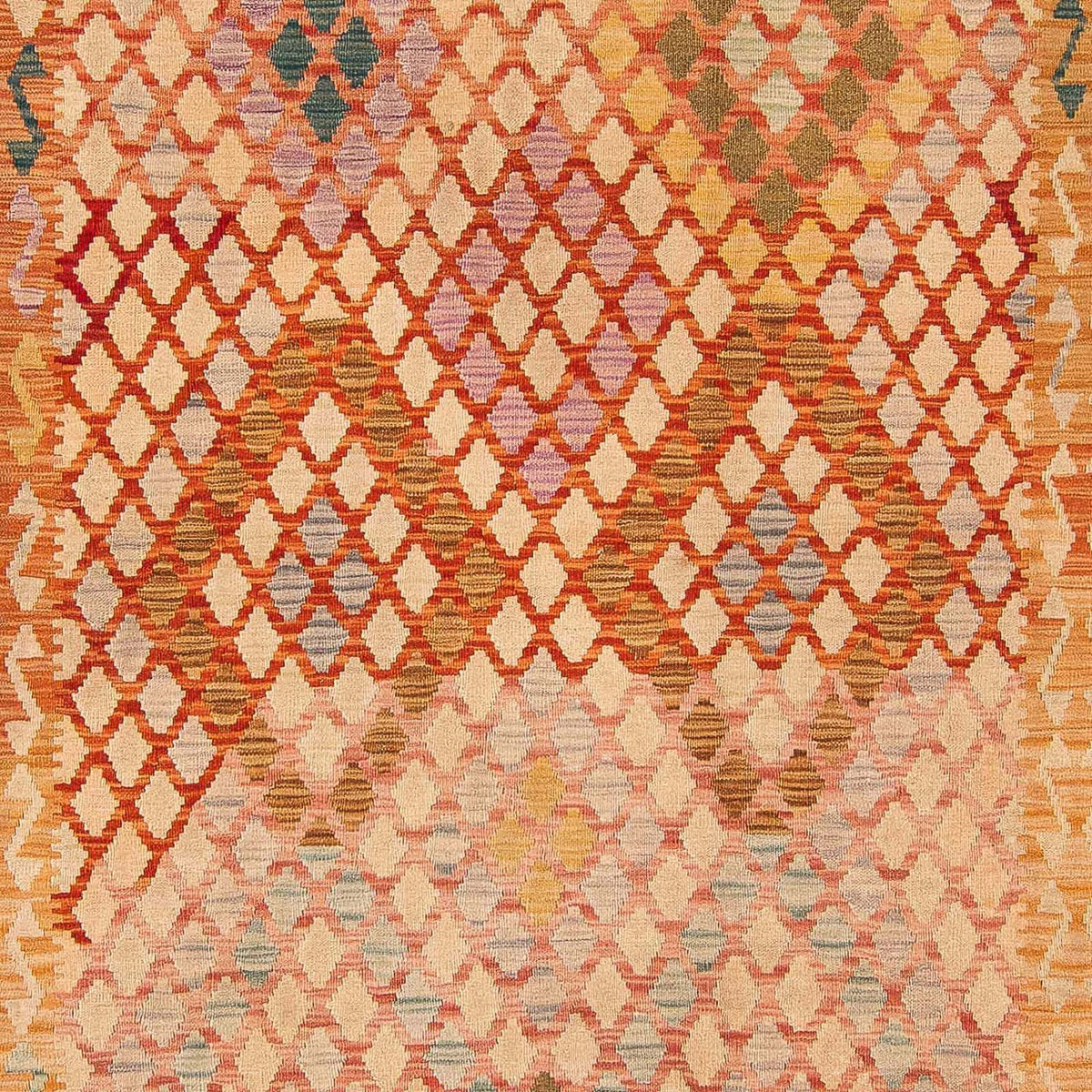 Kelim Carpet - Splash - 299 x 203 cm - flerfärgad