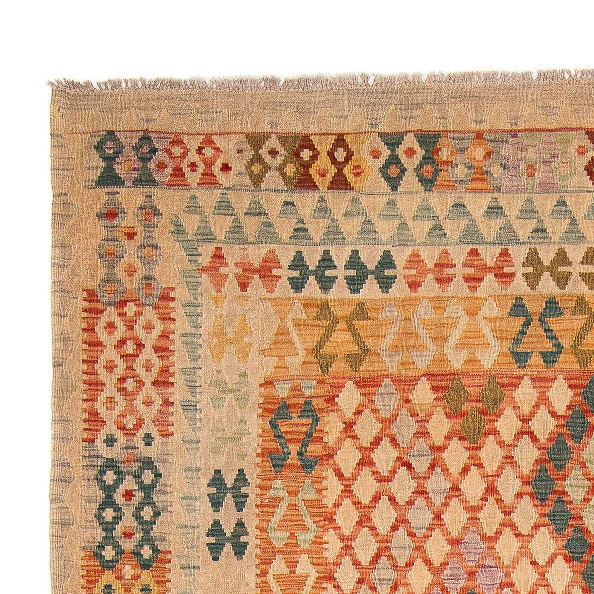 Kelim Carpet - Splash - 299 x 203 cm - flerfärgad