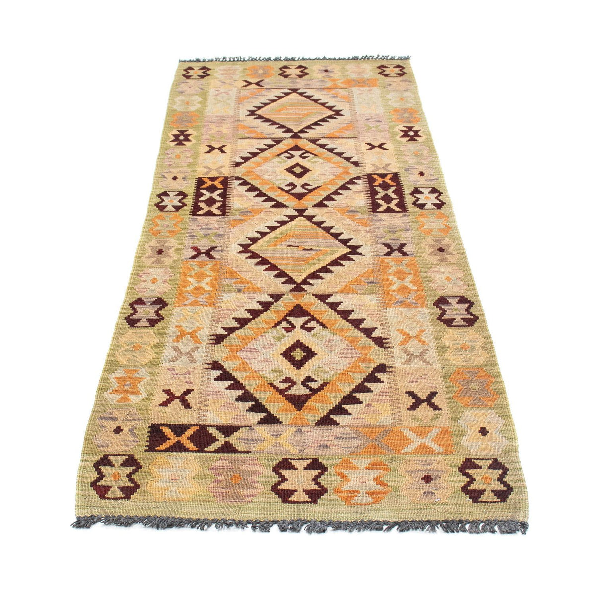 Runner Kelim Carpet - orientalisk matta - 200 x 69 cm - beige