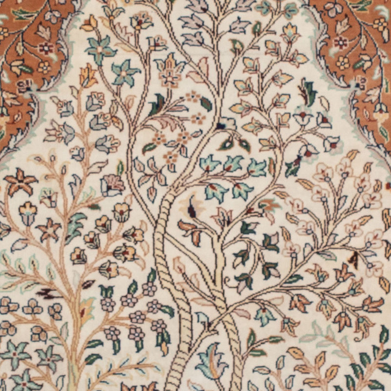 Sidenmatta - Kashmir Silk - 124 x 76 cm - beige