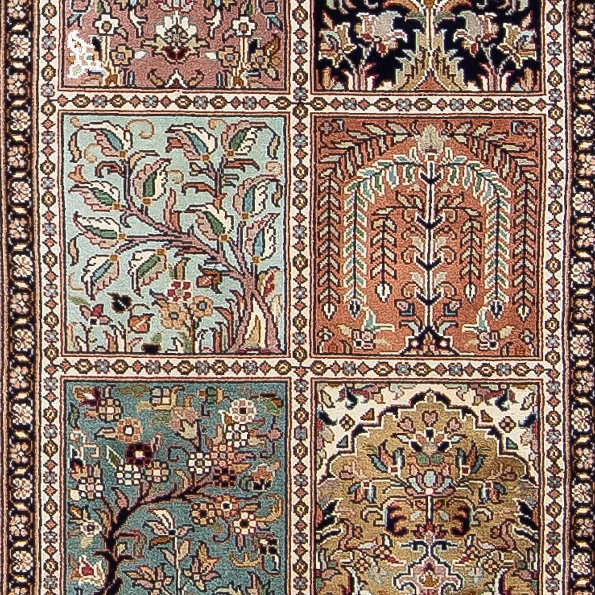 Runner Sidenmatta - Kashmir Silk - 302 x 74 cm - flerfärgad