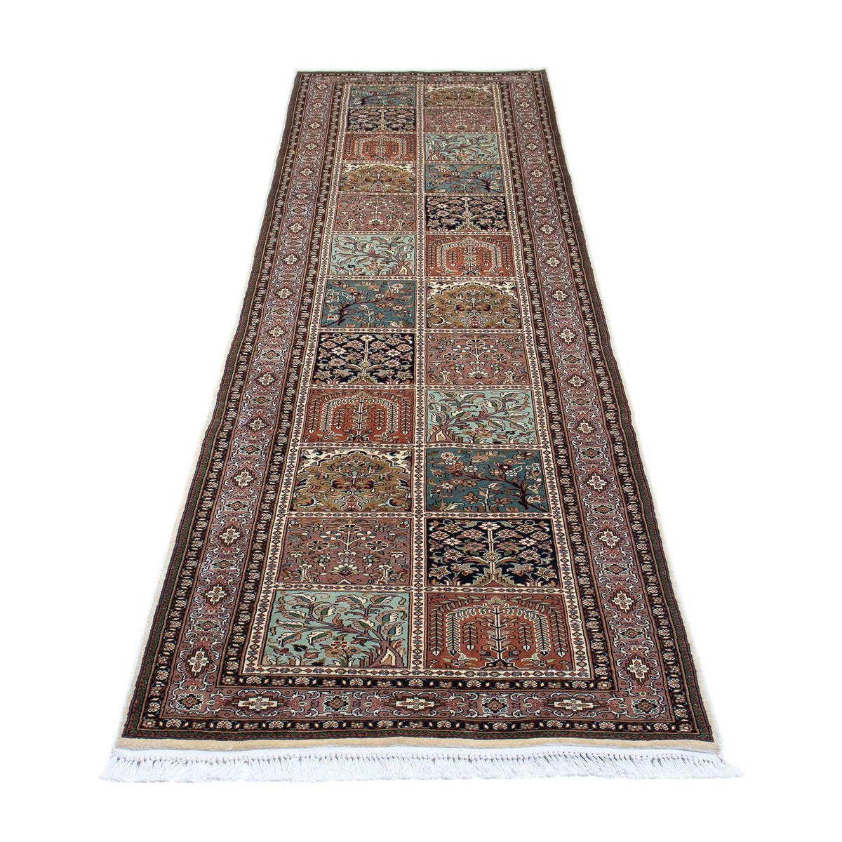 Runner Sidenmatta - Kashmir Silk - 302 x 74 cm - flerfärgad