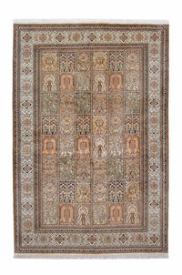 Sidenmatta - Kashmir Silk - 260 x 172 cm - flerfärgad