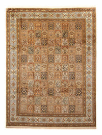 Sidenmatta - Kashmir Silk - 325 x 249 cm - brun