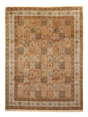 Sidenmatta - Kashmir Silk - 325 x 249 cm - brun