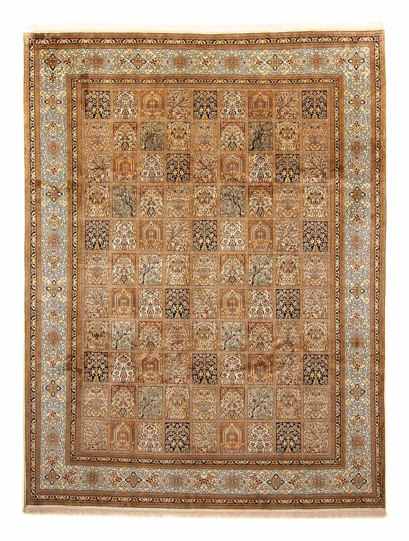 Sidenmatta - Kashmir Silk - 325 x 249 cm - brun