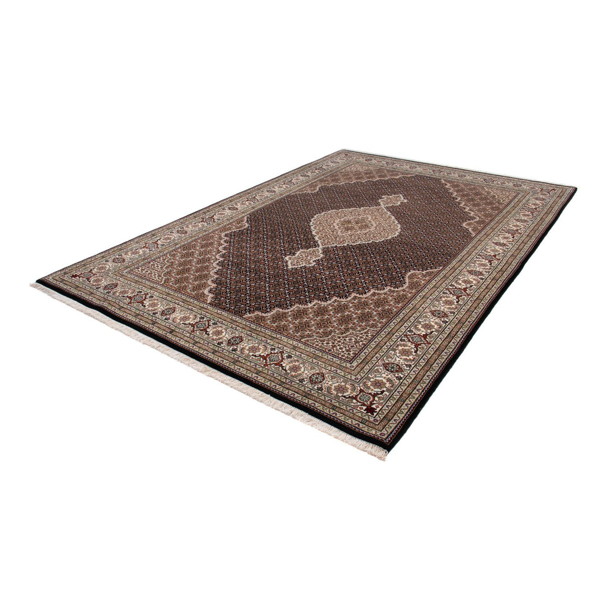 Persisk matta - Tabriz - 300 x 201 cm - mörkblå