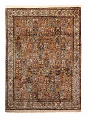 Sidenmatta - Kashmir Silk - 332 x 248 cm - brun