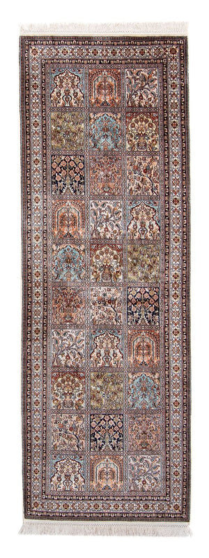 Runner Sidenmatta - Kashmir Silk - 227 x 79 cm - flerfärgad