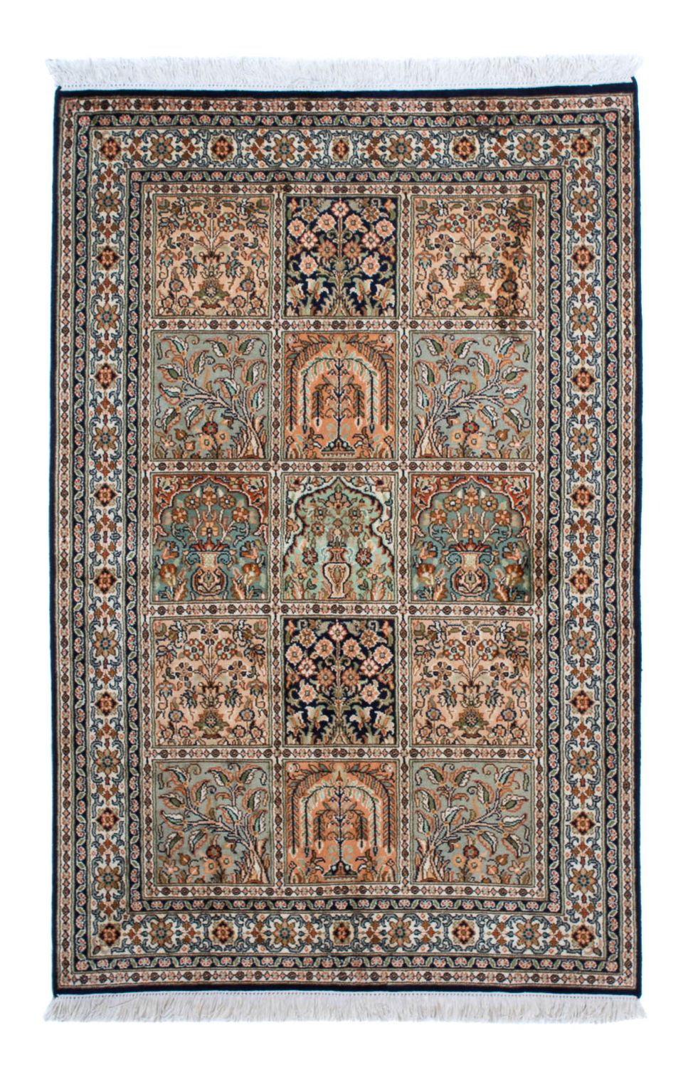 Sidenmatta - Kashmir Silk - 150 x 92 cm - flerfärgad