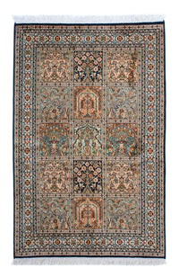 Sidenmatta - Kashmir Silk - 150 x 92 cm - flerfärgad