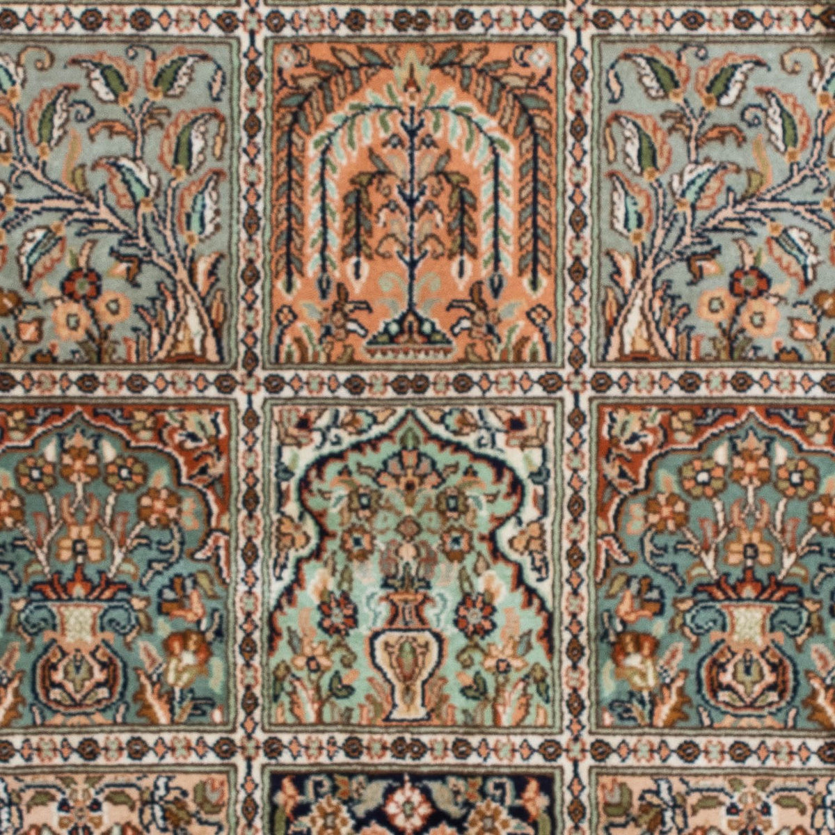 Sidenmatta - Kashmir Silk - 150 x 92 cm - flerfärgad