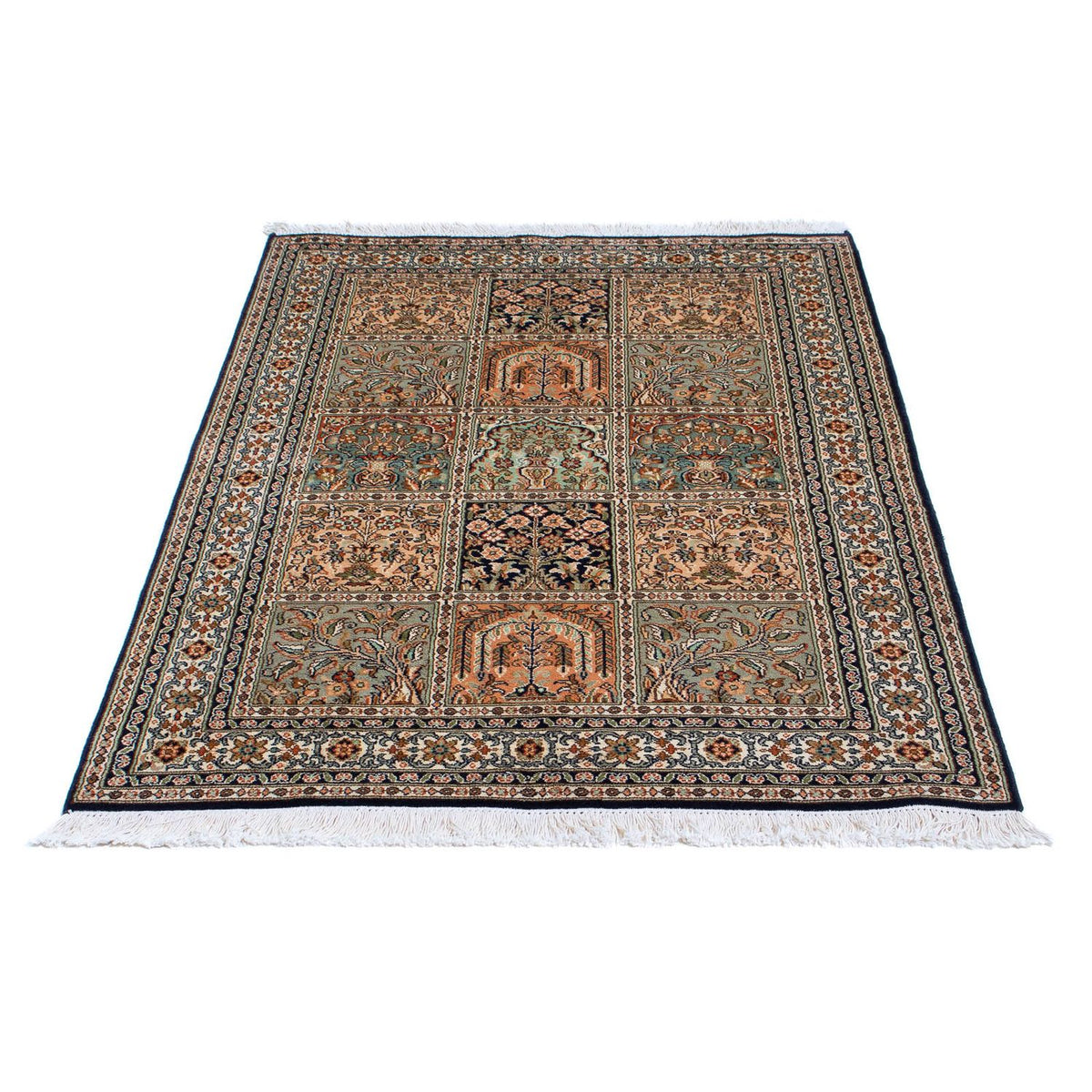 Sidenmatta - Kashmir Silk - 150 x 92 cm - flerfärgad