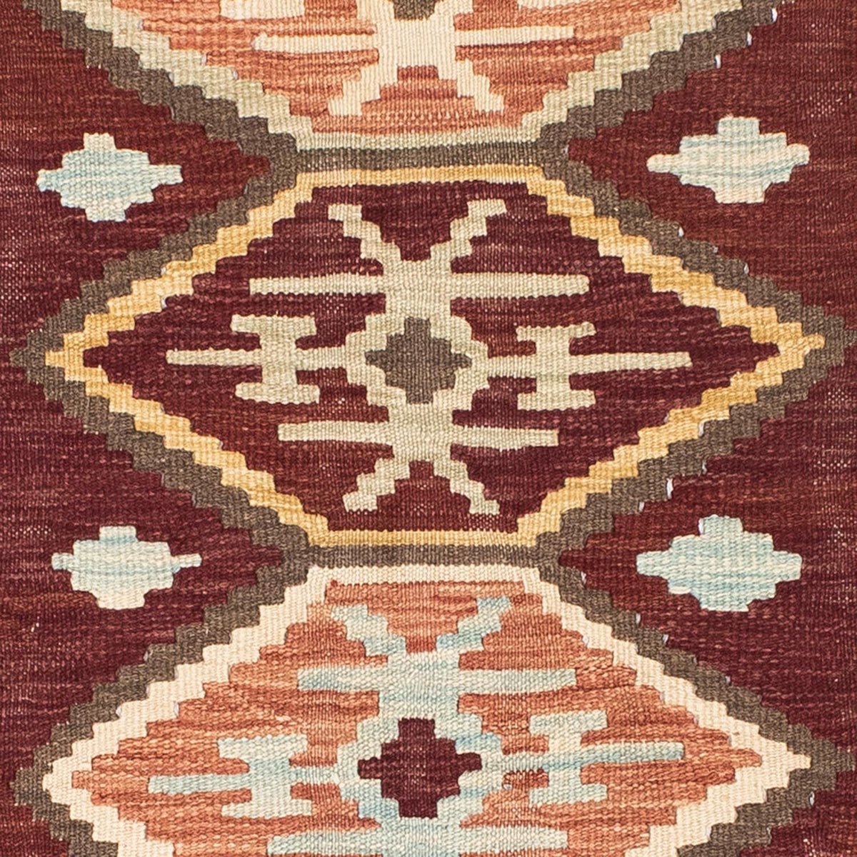Kelim Carpet - orientalisk matta - 197 x 141 cm - brun