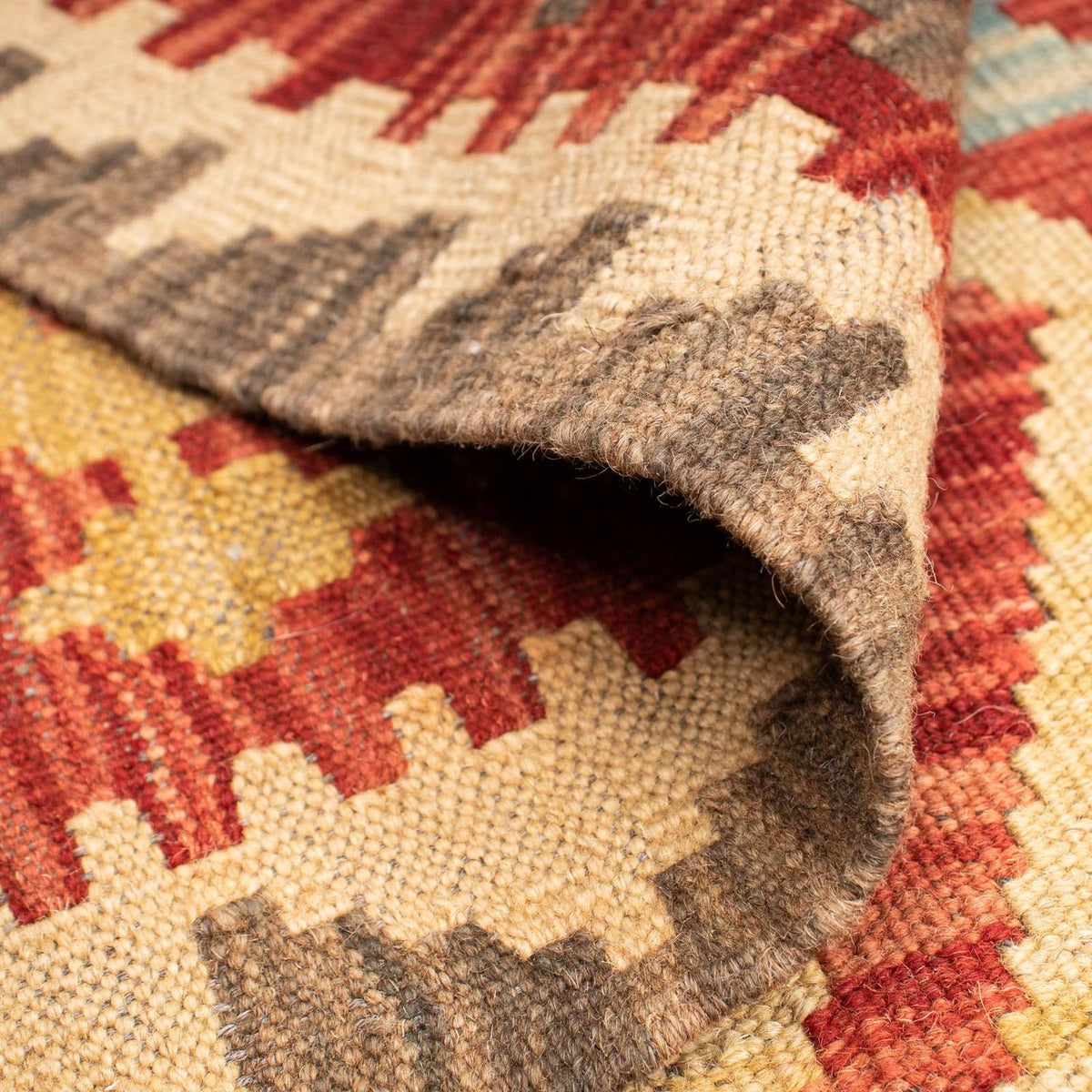 Kelim Carpet - Splash - 194 x 152 cm - flerfärgad