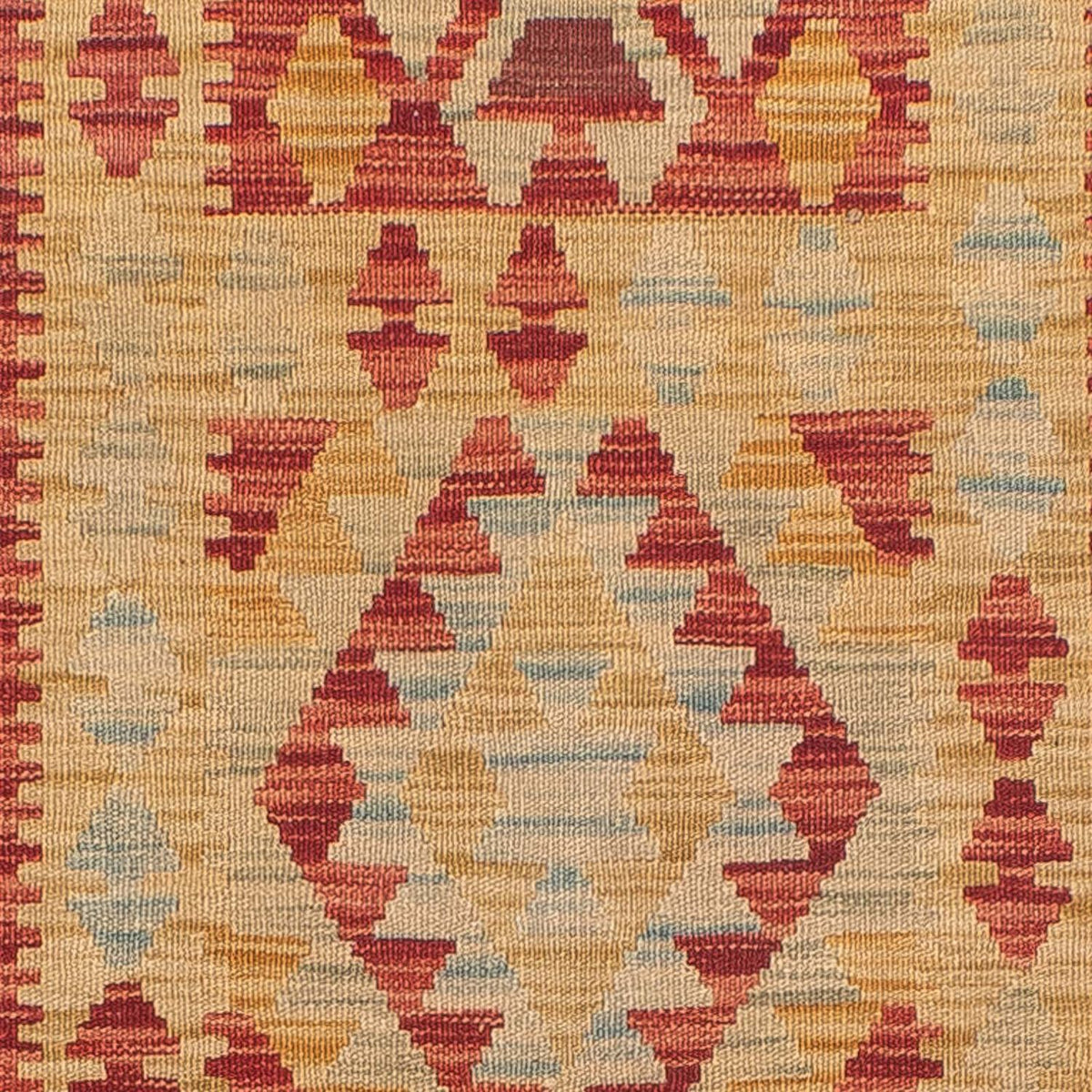 Runner Kelim Carpet - Splash - 389 x 77 cm - flerfärgad