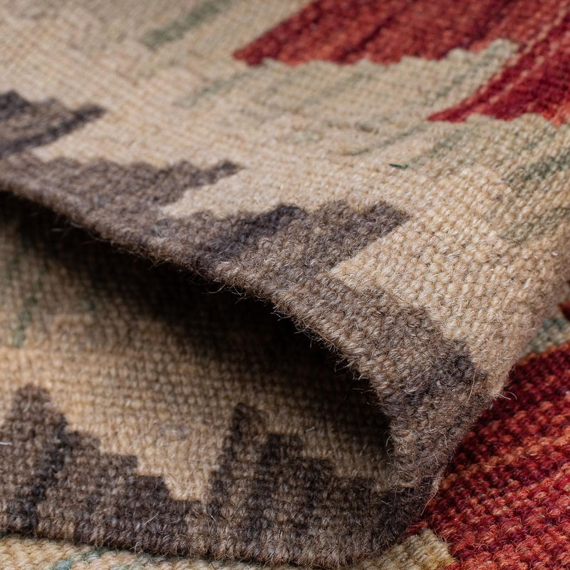 Runner Kelim Carpet - Splash - 389 x 77 cm - flerfärgad