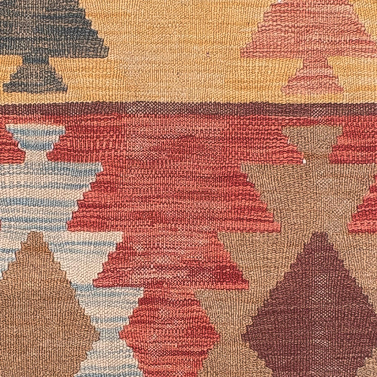 Runner Kelim Carpet - Splash - 296 x 74 cm - flerfärgad