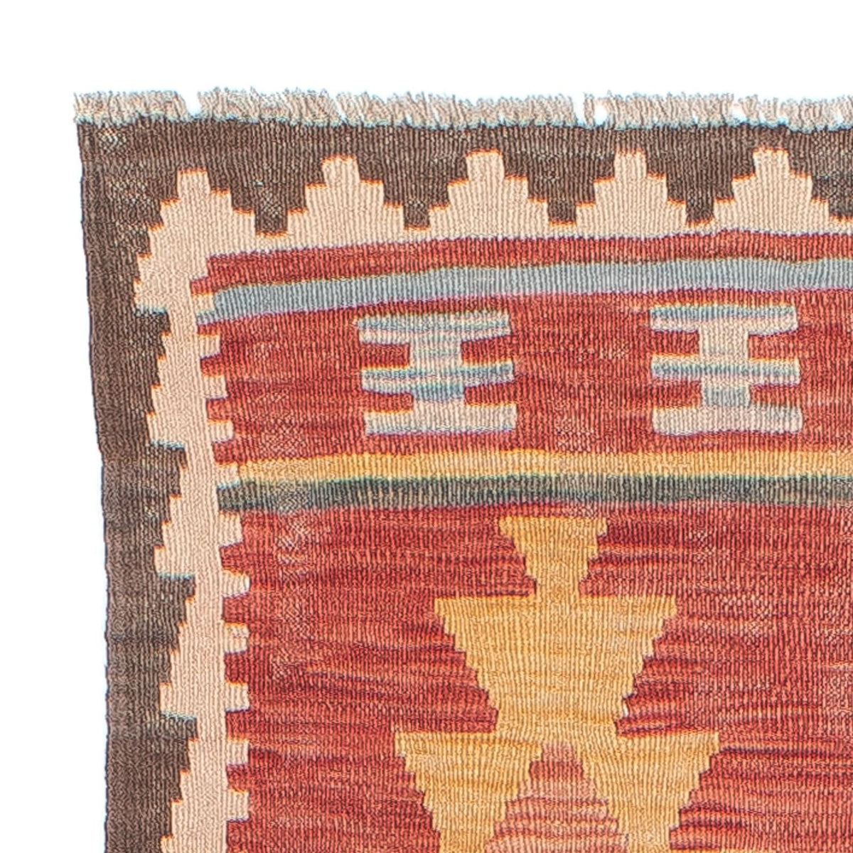 Runner Kelim Carpet - Splash - 296 x 74 cm - flerfärgad