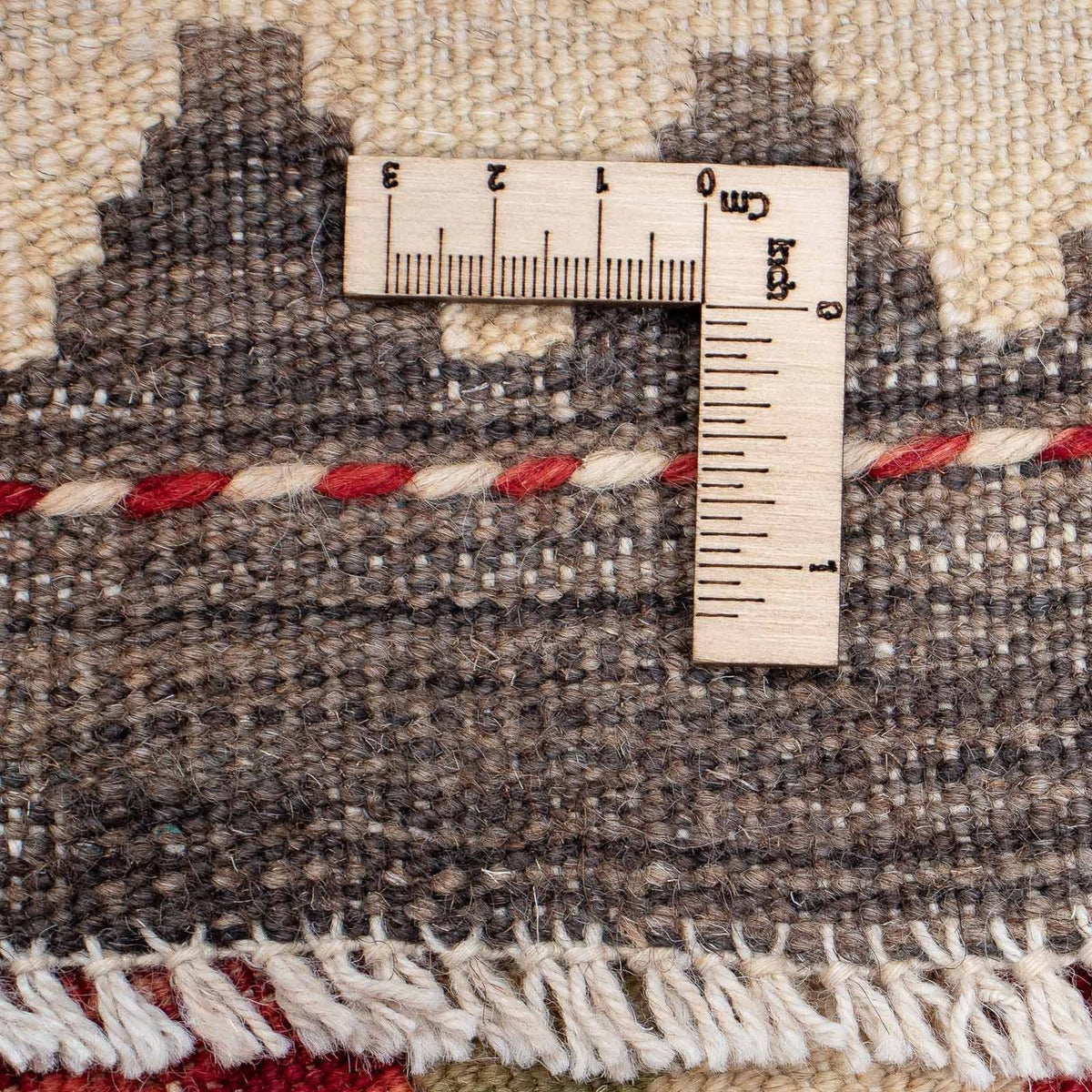 Runner Kelim Carpet - Splash - 393 x 77 cm - röd