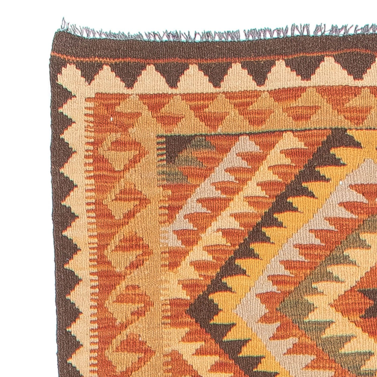 Runner Kelim Carpet - Splash - 394 x 76 cm - flerfärgad