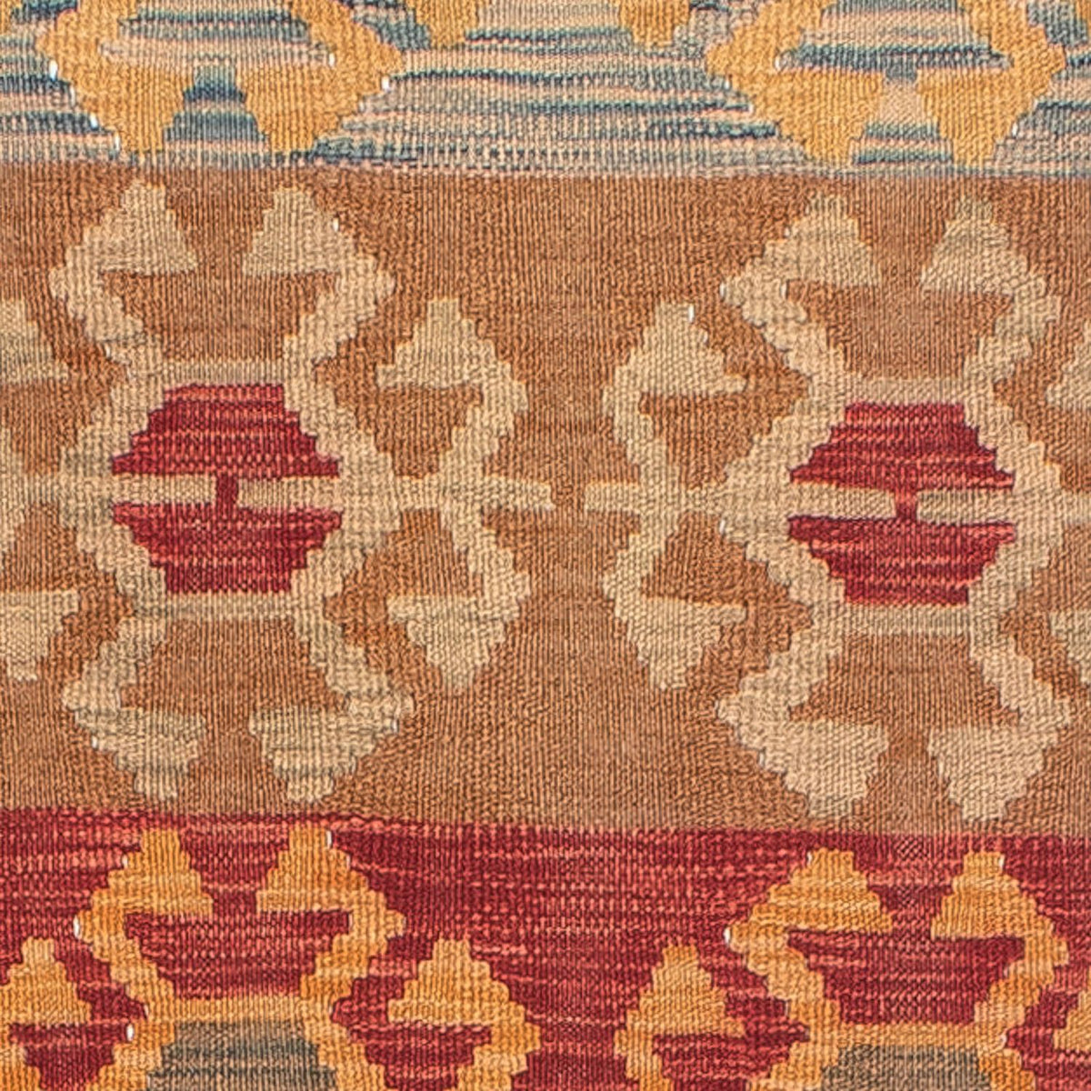 Runner Kelim Carpet - Splash - 407 x 76 cm - flerfärgad